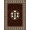 Brown Cream Orange, Pattern 14, variant on Design&I 8'x10' Washable Area Rug Sleek Flatweave Pet Friendly Shaped Beast Football Themed Geometric Panel Layout Footboard for King Size Bedroom, Under Bed