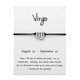 thumbnail image 1 of 12 Doce Constelaciones Pulsera Constelación Tarjeta Ajustable Negro Cuerda Pulsera, 1 of 2
