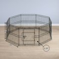 thumbnail image 6 of Suchown 24'' High Foldable Metal Playpen for Dogs with Bottom Pad, 6 of 7