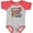 Baseball Heather and Red, variant on Inktastic I Listen to Country Music with My Mommy with Guitar and Hat Boys or Girls Baby Bodysuit