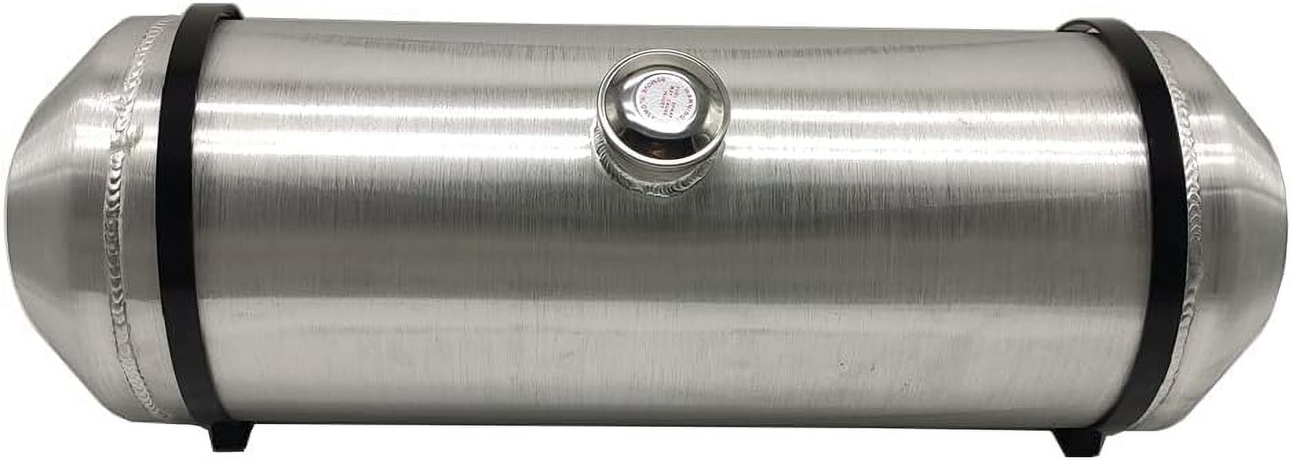 JSD AUTO PARTS 10 Gallons Gas Tank / Fuel Tank Aluminum Center Fill Spun 10 x30 1/4 NPT Outlet