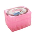 thumbnail image 1 of EGNMCR Organisateurs et Rangement de Garde-Robe, Malles de Rangement et Sac Organisateur de Rangement en Plastique Transparent pour Perles et Bijoux Boîte à Outils Étui Pochette de Rangement, 1 of 1