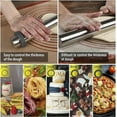thumbnail image 5 of Silicone Rolling Pin Guide Rings, 5-Piece Set for Even Dough Rolling, Baking Accessories for Fondant, Pizza, Cookies, Grey, 5 of 5