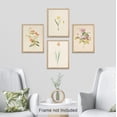 thumbnail image 3 of PixonSign Vintage Garden Wildflower Landscape Wall Art Prints, Set of 4 Country/Farmhouse Rustic Floral Botanical Paintings, Colorful Adhesive Canvas Posters for Home Decor - 8"x10", 3 of 5