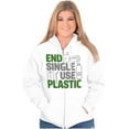 thumbnail image 3 of Save the Planet Go-Green Earth Day Zip Up Hoodie Men's Women's Brisco Brands S, 3 of 6