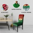 thumbnail image 5 of New Year Chair Covers Set of 6, Xmas Dining Chair Back Covers, New Year Chair Slipcovers Protector Decoration, Removable and Washable, New Year Kitchen Decor/Restaurant Party Home Decor, 5 of 7