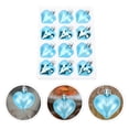 thumbnail image 3 of NUOLUX Heart Shaped Pendant 12Pcs Blue Plastic 5X4Cm For Valentine S Day Party Supplies, 3 of 8