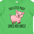 thumbnail image 4 of Inktastic This Little Piggy Loves Her Uncle- Cute Girls Toddler T-Shirt, 4 of 5