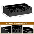 thumbnail image 2 of Wekvgz Coffee Bar Organizer Solid Multipurpose Wood Coffee Pods Holder Easy to Use Condiment Storage Organizer Basket for Home Use, 2 of 11