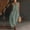 #0156-Green, variant on Neewe Women's V Neck Midi Dresses with Pockets Sleeveless Twist Waist Pleated A-Line Flowy Beach Holiday Dresses