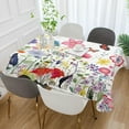 thumbnail image 5 of Coolnut Wildflowers Rectangle Tablecloth Waterproof Polyester Table Clothative Stain Resistant & Wrinkle Resistant Washable Table Cover for Dining Table/Party/Camping 60x90 Inch Decor Gift, 5 of 7