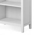 thumbnail image 5 of Simpli Home Artisan 72 inch x 26 inch Solid Wood Contemporary 5 Shelf Bookcase in White, 5 of 9