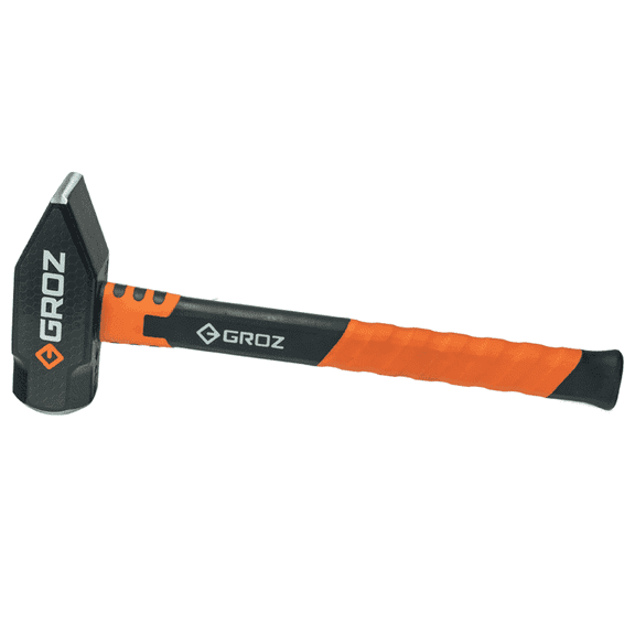Groz 4 lb Steel Head, 14-inch Fiberglass Handle Blacksmith Hammer