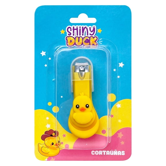 Cortaúñas para Bebé Prichos Shiny Duck Color Amarillo de Plástico y Metal 1 Pieza
