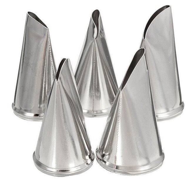 Zhuge Juego de 5 boquillas para repostería rusas de acero inoxidable, juego de suministros para decoración de tartas con forma de flor,decoración de tartas con glaseado