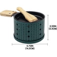 thumbnail image 5 of Escobilla para velas que incluye espátula con espátula de madera para derretir queso en 3 minutos delante del televisor o en un picnic (2 piezas - Verde) Sailing Electrónica, 5 of 5