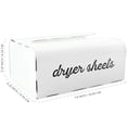 thumbnail image 6 of AuldHome Design Dryer Sheet Dispenser (White); Rustic Distressed Style Fabric Softener Sheet Holder for Laundry Room, 6 of 9