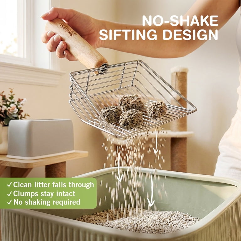 Sprinkle & Sweep Litter Box Speed Sifter With Stand photo 3