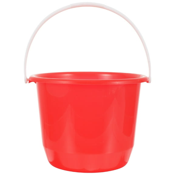 RENACLIPY Portable Red Plastic Bucket for Home Use Durable and Easy to Clean