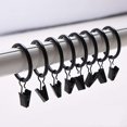 thumbnail image 1 of Pack of 30 Curtain Clips Curtain Clips with 35mm Diameter Rings for Multiple Use - Black, 1 of 7