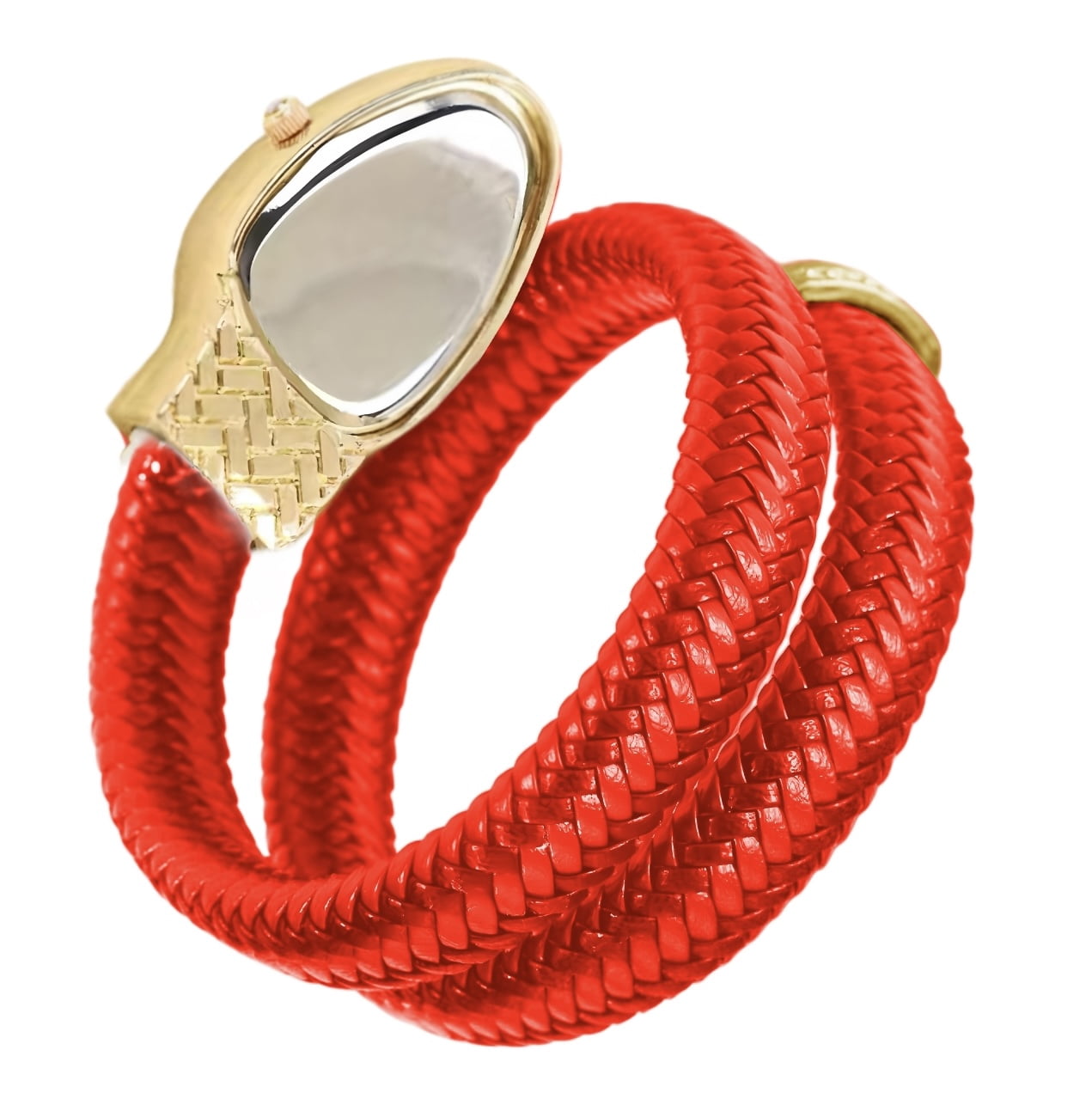Blekon Original Serpent Wrap Watch – Stunning Coiling Snake Bangle for Women, Braided Leather Elegance, Luxury Quartz Timepiece, Fashion Jewelry