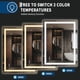 thumbnail image 2 of 32x24 frameless LED vanity mirror: 3cct dimmable, anti-fog tempered glass con memory function para bathroom wall, 2 of 7