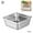 Square Basin Series, variant on 2-in-1 Washing Up Bowl, Stainless Steel Dish Tub with Colander, Fruit Vegetable Washing Basin, Multi-purpose Bowl Kit for Washing and Draining Rice, Pasta, Food Strainer Mixing Bowl Q0N9