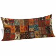 thumbnail image 2 of Boho Vintage Body Pillow Covers 20"x60", Brown Ethnic Middle Century Geometric Soft Brushed Microfiber Breathable Throw Pillow Covers, Pillowcase with Zipper for Couch Sofa Bedroom Living Room, 2 of 9