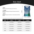 thumbnail image 5 of Gukieu Christmas Trees Print Women's Quick-drying Fitness Vest, Round Neck Sleeveless Fitness T-shirt, Suitable for Yoga, Sports-Medium, 5 of 7