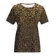 thumbnail image 5 of Camiseta de cuello redondo con estampado digital para mujer - Manga corta, top informal de verano - Camiseta con estampado gráfico de moda - S-XXXXL, 5 of 5