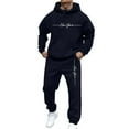 thumbnail image 3 of SGMVNU Sweat Suits Men Track Suits Jogging Suit Sweatsuits Sets 2 Piece Set Men's Outfit Clothing Hoodies Sweatpants with Pocket(Dark Blue, 3XL), 3 of 4
