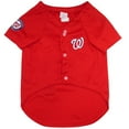 thumbnail image 2 of Pets First MLB Washington Nationals Mesh Jersey for Dogs and Cats - Licensed Soft Poly-Cotton Sports Jersey - Extra Small, 2 of 4