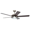 thumbnail image 1 of Ventilador de Techo Hunter Solaris Níquel Cepillado con Luz 52 pulgadas, 1 of 2