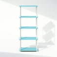 thumbnail image 4 of Furinno Turn-N-Tube 5-Tier Multipurpose Compact Display Rack, Shelving Unit, Bookcase, Light Blue/White, 4 of 6