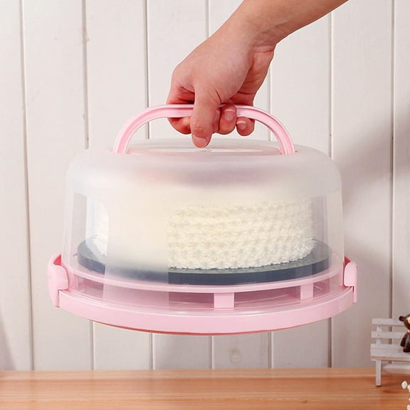 RENACLIPY Portable Dessert Carrier and Cake Storage Box, Plastic Cake Carrier for Easy Transport and Storage