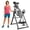 Silver, variant on Foldable Inversion Table for Back Pain Relief, Heavy Duty Steel Frame, Adjustable Safety Belt, 6-Position Incline, Blue Cushion, Fits 130-195cm Users, Silver
