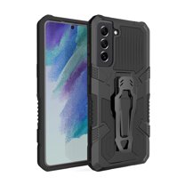 Dteck for Samsung Galaxy S23 FE Case with Back Clip Kickstand, Military Grade Shockproof Protective Cover Compatible Magnetic Car Mount,Black