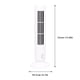 thumbnail image 4 of Ventilador de escritorio USB portátil con 2 velocidades | Simula la brisa natural | Bajo nivel de ruido y bajo consumo | Para el hogar, la oficina, el dormitorio y viajes | Incluye cable USB y, 4 of 7