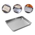 thumbnail image 3 of Shisuyan Baking Pan Stainless Steel Rectangle 1Pack 12.2x9.4x2in, 3 of 8