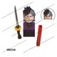 thumbnail image 1 of Bloques WM 6116 6137 6138 Demon Slayer Tanjirou Nezuko Inosuke Zenitsu Giyuu Rengoku Uzui Tengen bloques de construcción de anime Dengxun unisex, 1 of 2