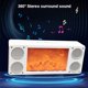 thumbnail image 4 of Altavoz Bluetooth Estéreo Panorámico de 360° con Sonido Envolvente y Subwoofer HIFI con Efecto de Chimenea de Llama. Compatible con Reproducción TF, USB y AUX., 4 of 5