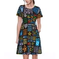 thumbnail image 1 of Disketp Happy Father Day para Vestido de Manga Corta para Mujeres, Vestidos de Verano para Mujeres, Casual y Holgado para la Playa, 1 of 6