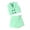 Green, variant on Sngxgn Girls Clothes 2 Piece Outfit Top Pants Set with Shirt(Green,4T)