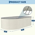 thumbnail image 6 of JoanKaren 2-Pack 8x4x2 ft Galvanized Raised Garden Bed,Outdoor Metal Planter Boxes for Vegetables,Fruits and Flowers,Beige, 6 of 8