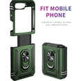 thumbnail image 4 of for Samsung Galaxy Z Flip 5 Case with Hinge Protection and 360°Rotate Ring Magnetic Kickstand, Samsung Z Flip 5 Phone Case for Samsung Galaxy Z Flip 5 5G (ArmyGreen), 4 of 16