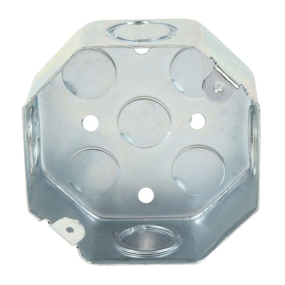 Pack De 3 Caja Octagonal Eléctrica Itsa Galvanizada 4" (9.2