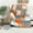 Orange and Grey, variant on Users Cute Cartoon Fluffy Monsters Ultra-Soft Cozy Flannel Blankets, Fuzzy Plush Lightweight Modern Blanket for Couch Sofa Bedding Home Decor, 60" L x 50" W