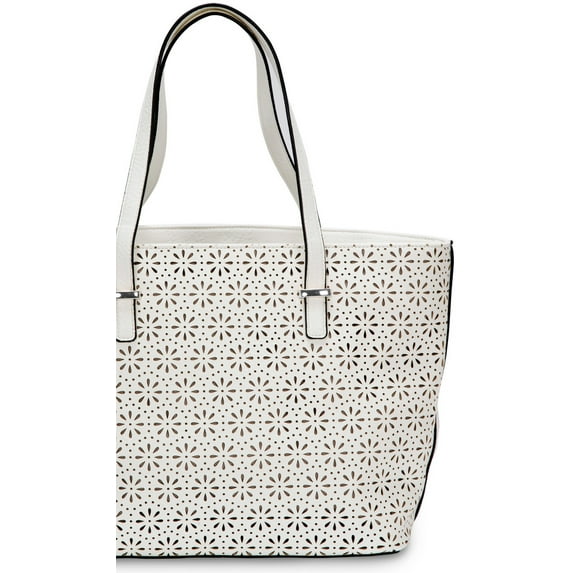 Pink Laser Cut Tote Bag