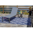 thumbnail image 2 of Kozyard Aluminum Outdoor Full Flat Chaise Lounge Recliner for Pools Patio Outdoor Lounging - Comfortable Patio Chair Poolside Lounger (Gray, 2 Pack), 2 of 7