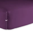 thumbnail image 4 of Bare Home Premium 1800 Ultra-Soft Microfiber Collection Sheet Set - Double Brushed - Hypoallergenic - Wrinkle Resistant - Deep Pocket, California King, Plum, 4 of 6